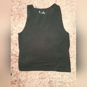 Classic Black Crop Tank Top Never Worn